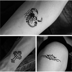 everjoy black gothic dark mark tiny temporary tattoos shop online in UAE