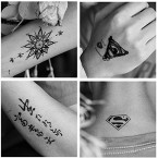 everjoy black gothic dark mark tiny temporary tattoos shop online in UAE