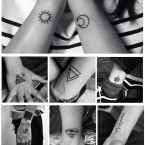 everjoy black gothic dark mark tiny temporary tattoos shop online in UAE
