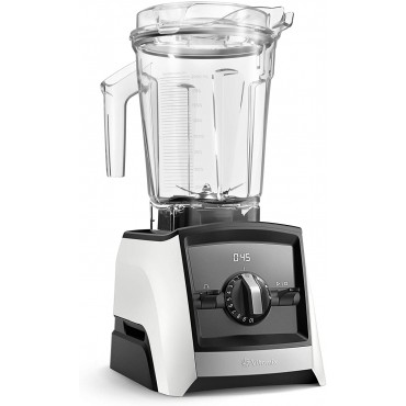 Vitamix A2500 Ascent Series Smart Blender, Professional-Grade, 64 oz. Low-Profile Container, White (Renewed)