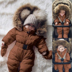 vekdone kid baby romper jacket hooded jumpsuit warm thick coat outfit shop online in UAE