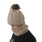 Get online Best Quality Winter Knitted Hat and Scarf Set in Pakistan 