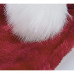 Buy Christmas Hat for Child Extra Thicken Red and White Plush Santa Hat sale online in UAE