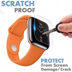 High Quality TPU Screen Protector Film Compatible with Apple Watch Series 4 HD Full Coverage Made in USA