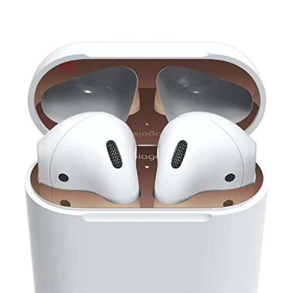 Elago Dust Guard for AirPods Gold Plating Protect Air Pods from Iron Metal shop online UAE