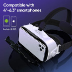 Virtual Reality Headset, OPTOSLON 3D VR Glasses for Mobile Games and Movies, Compatible 4.7-6.2 inch iPhone/Android Phone, Including iPhone XS/X/8/8Plus/7/7Plu