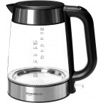 Amazon Basics Electric Glass and Steel Kettle - 1.7-Liter