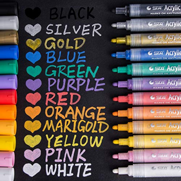 Acrylic Paint Marker Pens, Water Based Paint Pen..