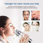 Hydrogen Generator, Hydrogen Water Ionizer Maker Generator, Hydrogen Water Bottle Spe Pem Technology, 400ml Sports Design for Car, Bike, Outdoors, Standard Mineral Water Adapter (Nozzle Version)