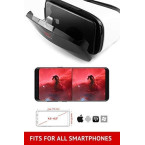 VR Headset - Virtual Reality Goggles by VR WEAR 3D VR Glasses for iPhone 6/7/8/Plus/X & S6/S7/S8/Note and Other Android Smartphones with 4.5-6.5" Screens - Infinity