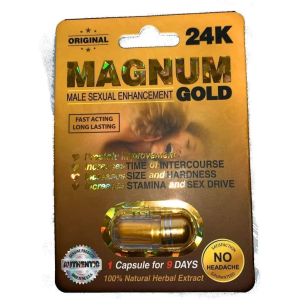 Magnum Gold 24k (1 Cap) Male Performance, Energy..