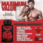 Bull Blood Male Enhancing Pills - Increase Size, Strength, Stamina, Mood, USA Made Sale in UAE
