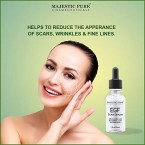 MAJESTIC PURE EGF Scar Serum for Face - Reduce Appearance of Acne Scars, Marks, Wrinkles, and Dark Spots Sale in UAE