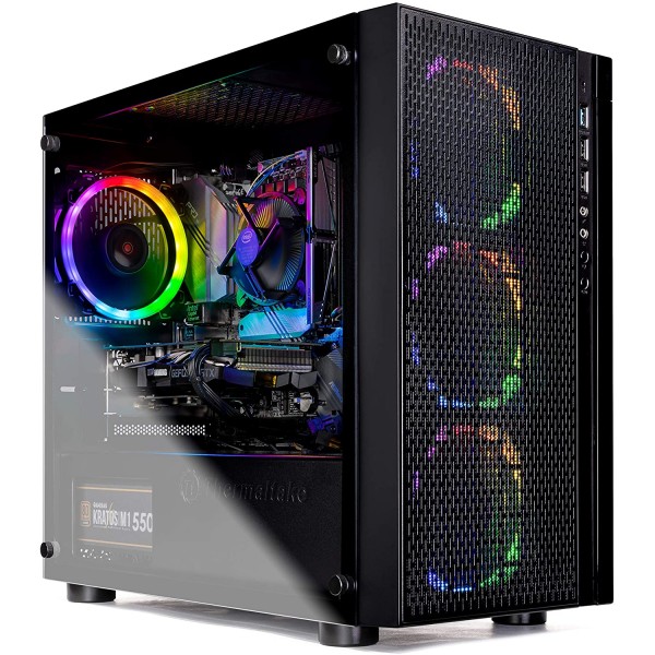 SkyTech Blaze - Gaming Computer PC Desktop – Intel Core i5-9400F 6-Core 2.9 GHz, NVIDIA GeForce GTX 1650 4GB, 500G SSD, 8GB DDR4, AC WiFi, Windows 10 Home 64-bit