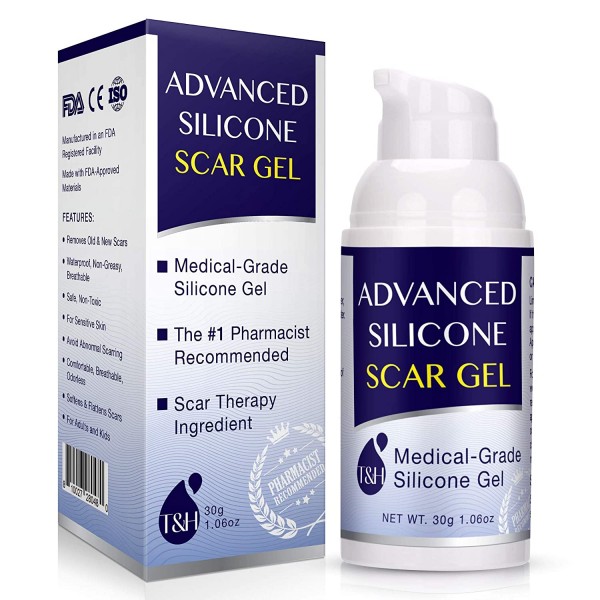 Buy Advance Silicone Scar Gel Scar Remover Gel for Scars from C-Section, Stretch Marks, Acne, Surgery in UAE