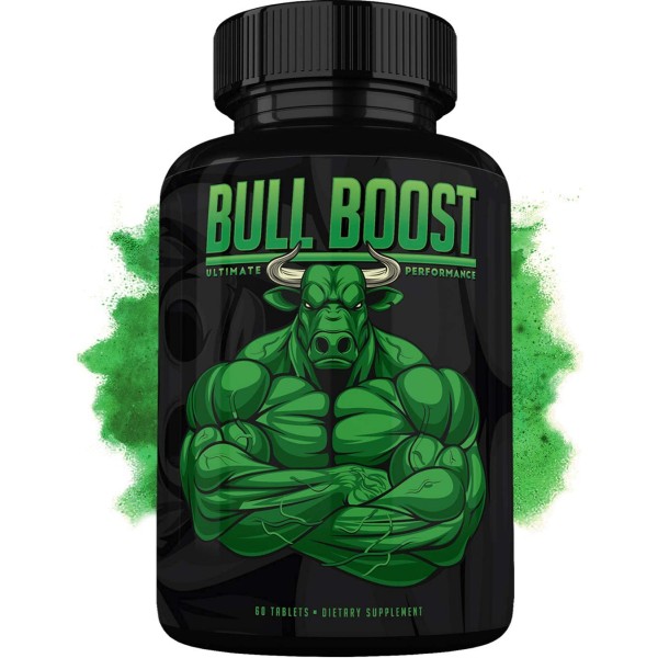 Bull Boost Male Testosterone Booster - Increase Size, Mood & Stamina - Made in USA Online in UAE