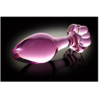 Natural Crystal Traditional Glass Wand (Pink)