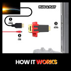 Retro Game Console and Nintendo Switch Accessories - Upgrade Your Graphics Card with mClassic Plug and Play Real-Time Enhancer for Classic Gamers, Compatible with Original Xbox, Playstation, Wii, etc