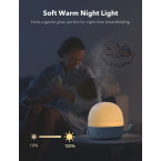 TaoTronics Humidifiers 3-IN-1 Premium Humidifier 26dB Quiet Ultrasonic 2.5L Cool Mist Humidifier for Bedroom Babies Essential Oil Diffuser With Night Light Automatic Shut-Off Easy to Clean White