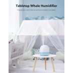 TaoTronics Humidifiers 3-IN-1 Premium Humidifier 26dB Quiet Ultrasonic 2.5L Cool Mist Humidifier for Bedroom Babies Essential Oil Diffuser With Night Light Automatic Shut-Off Easy to Clean White
