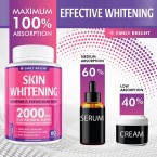 Top Selling Glutathione Whitening Pills | Best for Dark Spots & Acne Scar Remover - Made in USA Available in UAE