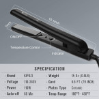 Original KIPOZI Pro Flat Iron Hair Straightener with Ceramic Plates Straightens & Curls All hair Types Anti frizz Online in UAE