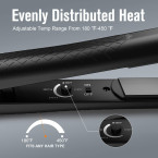 Original KIPOZI Pro Flat Iron Hair Straightener with Ceramic Plates Straightens & Curls All hair Types Anti frizz Online in UAE