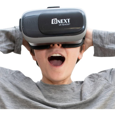 VR Headset Compatible with iPhone & Android - Universal Virtual Reality Goggles for Kids & Adults - Your Best Mobile Games 360 Movies w/ Soft & Comfortable New 3D VR Glasses (Silver) VR Headset Compatible with iPhone & Android - Universal Virtual Reality Goggles for Kids & Adults - Your Best Mobile Games 360 Movies w/ Soft & Comfortable New 3D VR Glasses (Silver)