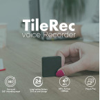 TileRec - Slimmest Voice Activated Recorder with 145 Hours Recording Capacity, MP3 Records, 24 Hours Battery Time, Metal Case – by Atto Digital