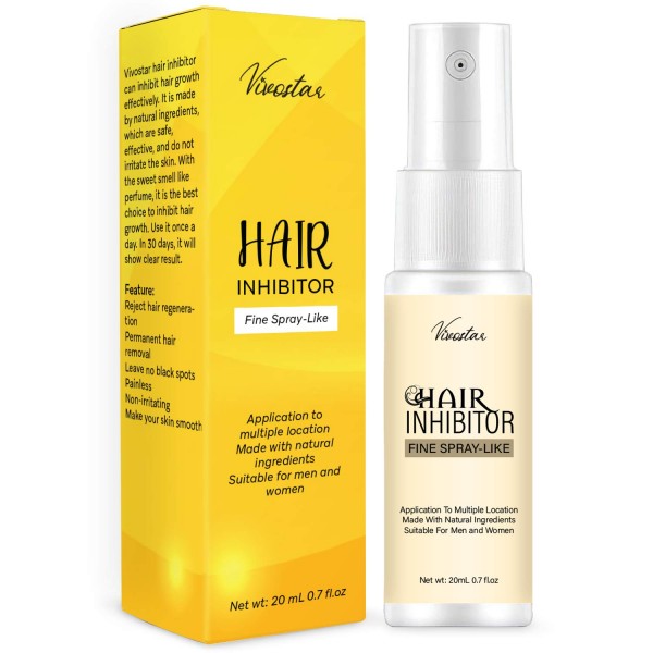 Hair Inhibitor, Painless Hair Stop Growth Spray, Apply after Hair Removal, Non-Irritating Hair Removal Inhibitor, for Face, Arm, Leg, Armpit, Make Your Skin Smooth