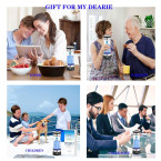 Hydrogen Water Bottle Generator with Beautiful LED Indicator,Content Up to PH of 7.5-9.0 Hydrogen Water Generator, Hydrogen Water Maker with SPE Membrane for Sports and Travel