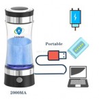 Hydrogen Water Bottle Generator with Beautiful LED Indicator,Content Up to PH of 7.5-9.0 Hydrogen Water Generator, Hydrogen Water Maker with SPE Membrane for Sports and Travel