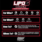 Nutrex Research Lipo-6 Black Extreme Potency | Powerful Weight Loss Suppliment, Appetite Suppressant, Energy Fat Burning Diet Pills, 120 Count