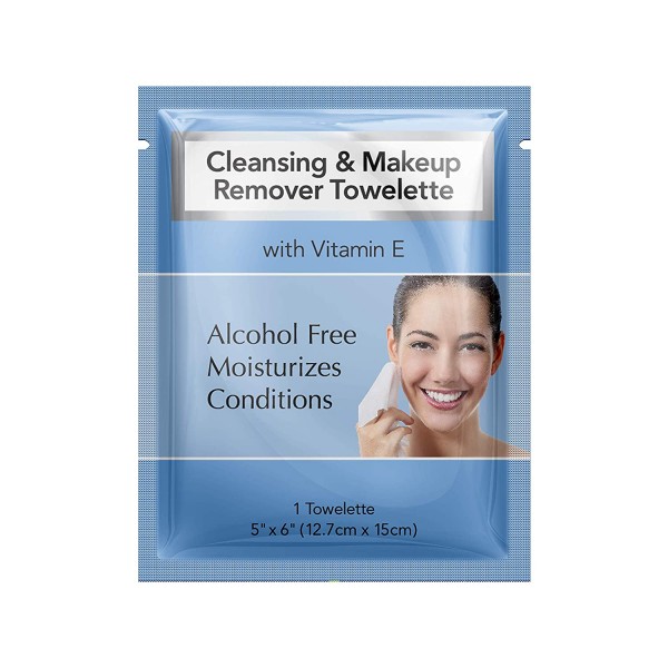 Diamond Wipes Cleansing and Waterproof Makeup Remover Wipes Pack of 50ct Alcohol Fee Wipes with vitamin E
