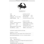 XINHUANG Morjava 3D VR Glass Head Mount Virtual Reality 3D Video Glasses for 4~6'' Android iOS Smartphones 3D Movies Google Cardboard (Size : Z4)