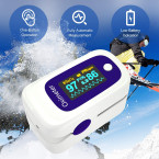 Portable Pulse Oximeter Fingertip, Blood Oxygen Saturation Monitor with Large LED Display Buy in UAE