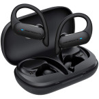 Noot Products NP30T - True Wireless Earbuds with Ear Hooks - Bluetooth 5.0 - Total Battery 27 Hours - Noise Isolation - Microphone - Volume/Touch Control - for Sport, Running, Workout, Voice Calls