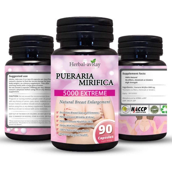 Pueraria Mirifica Capsules 5000mg - Natural Brea..