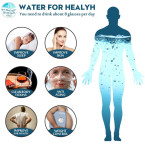 Saikun Portable Hydrogen Water Bottle Rechargeable PEM Technology Ionized Water Generator， Hydrogen Water Machine Hydrogen Generator (600-900PPB)