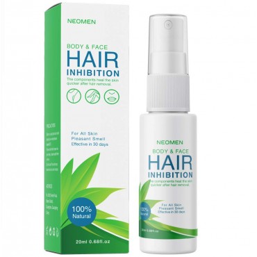 Neomen Hair Inhibitor - Premium Hair Removal Spray - Painless Hair Stop Growth Spray - Skin Friendly Painless Flawless Non-Irritating Hair Removal Inhibitor for Women and Men