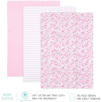 The Peanutshell Newborn Layette Gift Set for Baby Girls | 23 Piece Newborn Girl Clothes & Accessories Set | Fits Newborn to 3 Months | Floral Pink