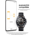 SAMSUNG Galaxy Watch 3 (45mm, GPS, Bluetooth) Smart Watch with Advanced Health Monitoring, Fitness Tracking, and Long lasting Battery - Mystic Black (US Version)