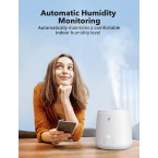 TaoTronics Humidifiers for Bedroom (6L), Warm and Cool Mist Humidifiers For Home (Top Fill Ultrasonic Air Humidifier, Customized Humidity, Remote Control, Sleep Mode, LED Display, Whisper Quiet)