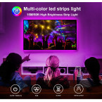 Daybetter 5050 RGB Infrared Remote Control Color Changing 50ft Led Strip Lights