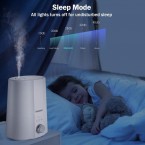 Homech Ultrasonic Cool Mist Humidifiers for Bedroom Home Office, 2.5L Filter-less Humidifier for Baby with Sleep Night Light, Whisper-Quiet Operation, Auto Shut-Off Lasts Up to 30 Hours