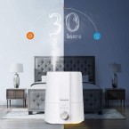 Homech Ultrasonic Cool Mist Humidifiers for Bedroom Home Office, 2.5L Filter-less Humidifier for Baby with Sleep Night Light, Whisper-Quiet Operation, Auto Shut-Off Lasts Up to 30 Hours