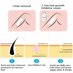 Hair Growth Inhibitor Permanent Depilatory Armpit Beard Legs Pubic Bikini Hair For Body Face Hair Removal Cream Ingredient Non-Irritating Inhibiting and Reducing to Hair Growth