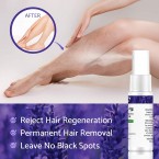 Painless hair growth inhibitor Spray - Permanent Body Hair Removal for Men & Women - Non Irritating & Suitable for Sensitive Skin - Effectively Stops Hair Growth - All Natural & Safe to Use
