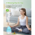 MEGAWISE Cool Mist Humidifiers for Bedroom, BabyRoom, Office and Plants, 0.5 Gal Essential Oil Diffuser with Adjustable Mist Output, 25dB Quiet Ultrasonic Humidifiers, Up to 10H, Easy to Clean