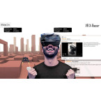 VR Headset Virtual Reality VR 3D Glasses VR Set 3D Virtual Reality Goggles, Controller, Adjustable VR Glasses Support 7 Inches [with Gamepad]